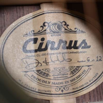 Cirrus CL-00 Drew Holcomb Limited Edition Natural 6/12 w/ FREE Same Day Shipping image 9