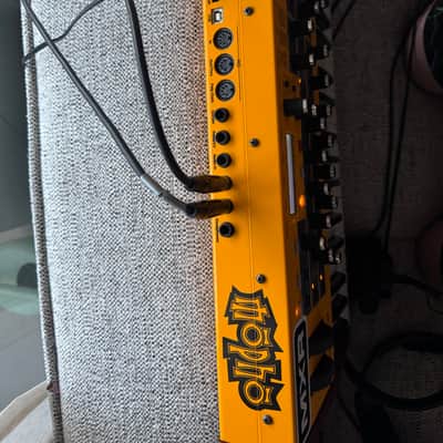 Dave Smith Instruments Mopho 32-Key Monophonic Synthesizer 2011 - 2016 - Yellow with Wood Sides image 7