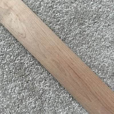 Maple Wood Guitar Strat Style Neck, Fretless Rosewood Fingerboard image 10