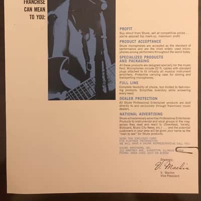 Shure Franchise Dealer invite 'Easy Pickin's' 1966 image 4