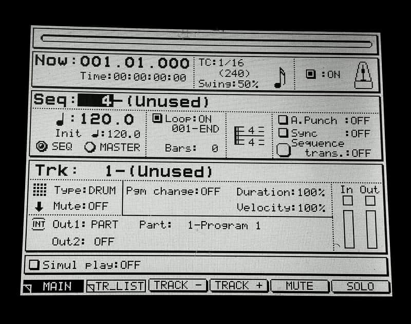Graphic Display Upgrade - Akai MPC4000 / DPS16 Custom (Black on White) LED Graphic Display image 1