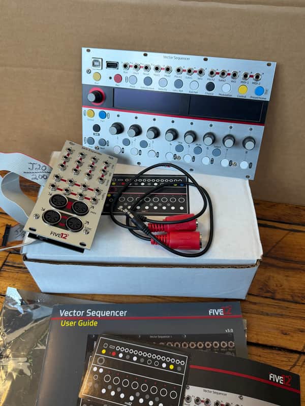 Five12 Vector Sequencer and Jack Expander Mk1 Silver Eurorack Module image 1
