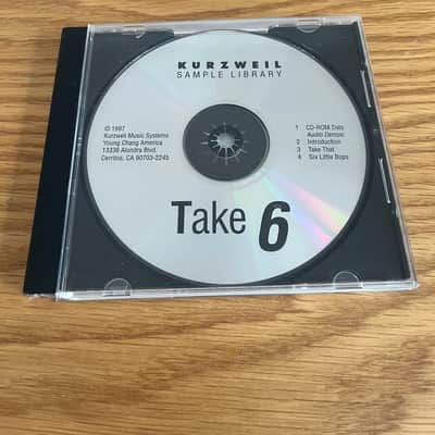 Kurzweil Take 6 CD-ROM for K2000 K 2500 1997