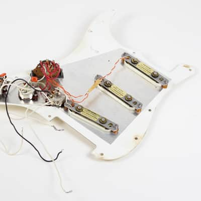 1989 Vintage Fender Stratocaster Plus Loaded PICKGUARD w/Gold Lace Sensor PICKUPS 1980s USA Strat image 4