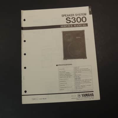 Yamaha S300 Service Manual [Three Wave Music]