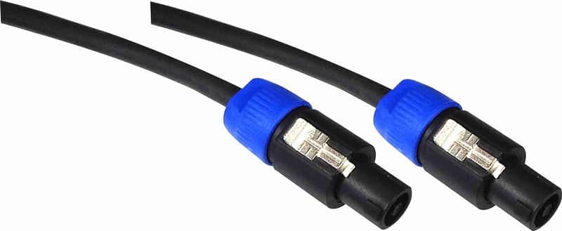 SPEAK-ON to SPEAK-ON 2 Conductor 12 awg Pro Audio Speaker Cable - 50 feet / 4 pole to 4 pole image 1