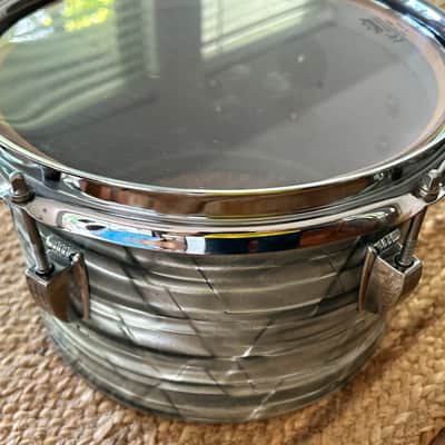 Vintage Ludwig 1970’s 10” Rack Concert Tom (3-Ply) with Pointed Blue/Olive Badge 1969 - 1976 - Sky Blue Pearl image 10