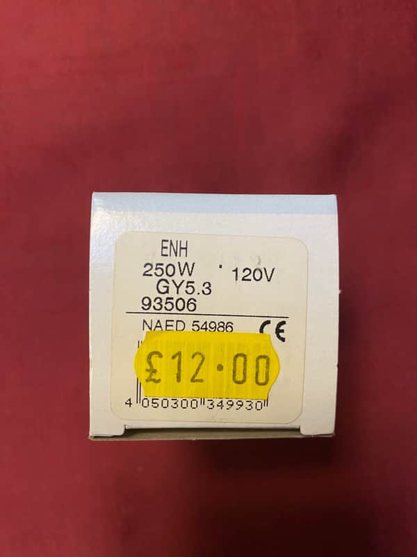 Osram ENH 250w 120v Dish lamp GY5.3 93506 image 1