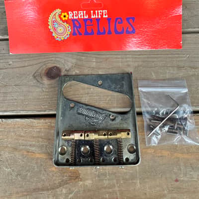 Real Life Relics Wilkinson® WTB Aged Nickel Vintage Telecaster® Bridge with Compensated Saddles   [AC3]