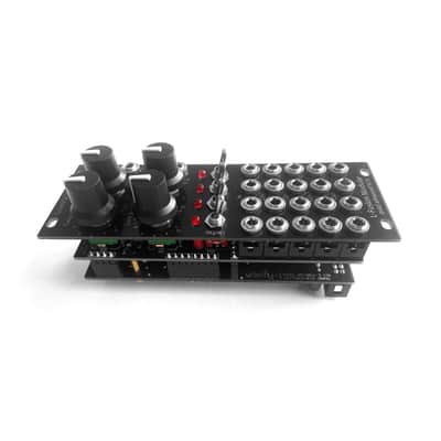 Compact low noise Eurorack Quad analog VCA with dual Ring Modulator and voltage controlled crossfaders image 2