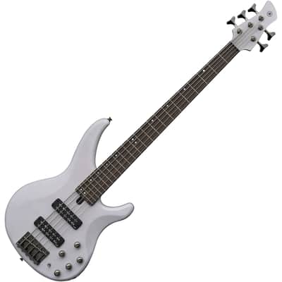 Yamaha TRBX505-TWH 5 String Bass Guitar - Translucent White image 1