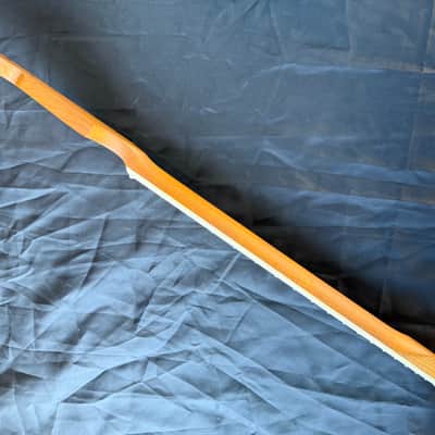 BMC Guitar Neck Jaguar® 22 Fret Roasted Maple MOP Block Inlays Bound With Rosewood Fingerboard Nitro Lacquer 2025 - 9.5 Radius   [JG102] image 4