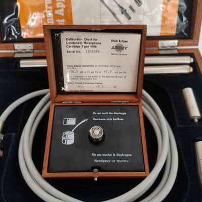 Brüel & Kjær – Complete Measurement Kit: Capsule 4166 + Preamplifier 2619 + Gooseneck UA 0196 + 2 Threaded Adapters – TESTED & PERFECT CONDITION image 1