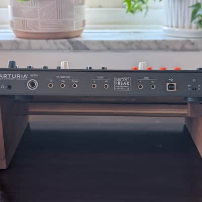 Arturia MicroFreak With Custom Cherry Wood Stand image 3