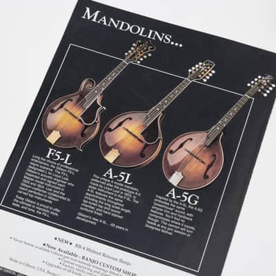 Gibson "The Legendary Bluegrass Collection" Ad 1988 image 5