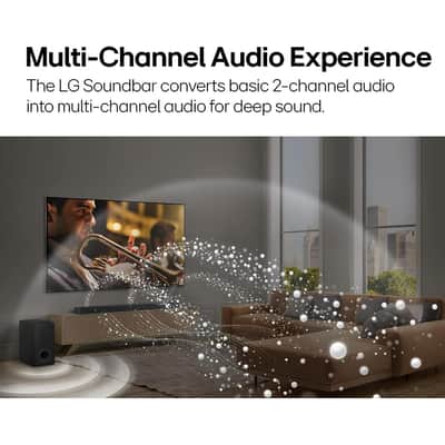 LG 9.1.5 Channel  Atmos Soundbar with Rear Speakers and Subwoofer image 2