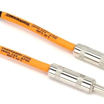 Pro Co BP-3 Excellines Balanced Patch Cable - 1/4-inch TRS Male to 1/4-inch TRS Male - 3 foot image 1