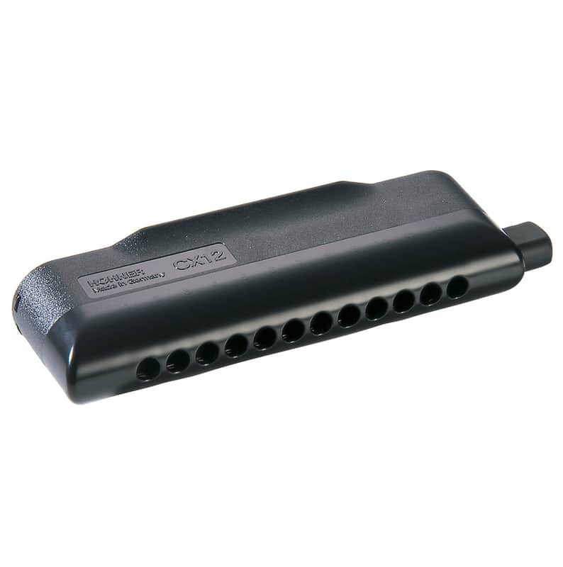 Hohner CX-12 Chromatic Harmonica - Key of D, Black (7545-D) image 1