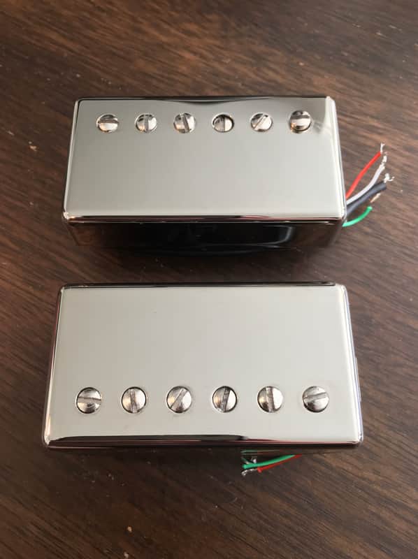 Gibson Burstbucker 61R & 61T Pickups, Nickel Covers, 4-Conductor