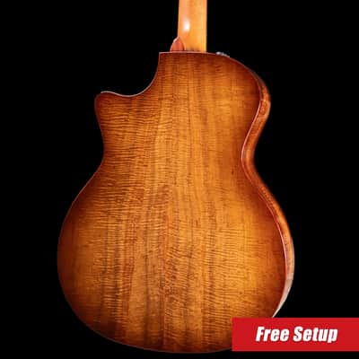 Taylor Custom #12343 Grand Auditorium Acoustic/Electric Guitar - Master Grade Koa with Hardshell Case image 2
