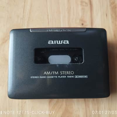 Aiwa RX 616 1992 - Aiwa walkman Cassette player HS RX 616 gray working image 6