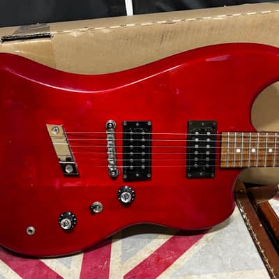 DeArmond Jet Star Special Crimson Red Transparent Electric Guitar image 2