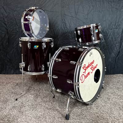 Ludwig Purple Vistalite Drum Set - Used By TRAIN image 2