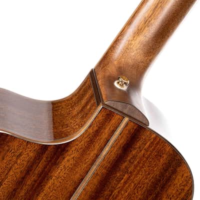 Cort MODERNBLACK Modern Concert Body Venetian Cutaway Solid European Sitka Spruce Top Walnut Reinforced Mahogany Neck 6-String Acoustic-Electric Guitar w/Hard Case image 5