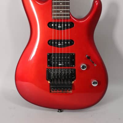 1987 Ibanez 540R Radius Series Floyd Rose HSS MIJ Jewel Red Finish w/HSC image 3