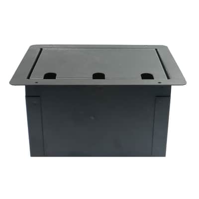 Elite Core FBL12+AC Recessed Stage Floor Box w/12 XLR-F + Duplex AC Power Outlet image 7