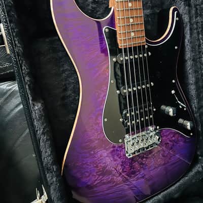 Suhr Translucent Purple Waterfall Burl Standard Custom Shop image 15