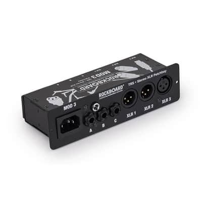 Rockboard MOD3 V2 3xTRS 3xXLR Pedalboard Patchbay + IEC Power Patch Cable image 4