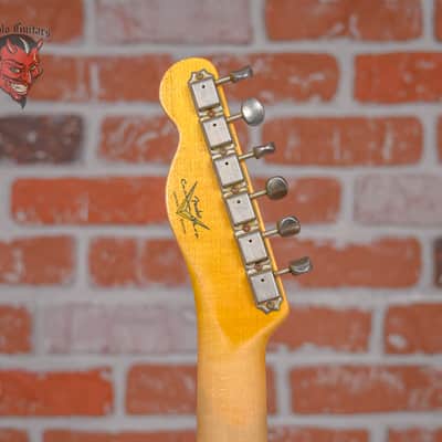 Fender Custom Shop 2020 Winter NAMM Ltd 60 Telecaster Custom Aged Olympic White Over 3-Color Sunburst Heavy Relic 2020 w/OHSC image 10
