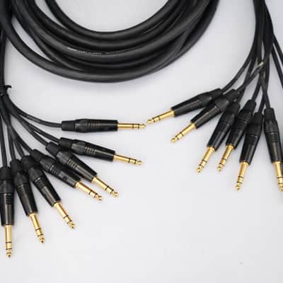 2x Mogami Gold 8 x 1/4" TRS Male to 8 x 1/4" TRS Male Snakes (20') #58819 image 8