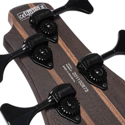 Cort B4ELEMENTOPBR Artisan Series B4 Element Bass Guitar -Open Pore Burgundy Red (B4ELEMENTOPBR-U) image 6
