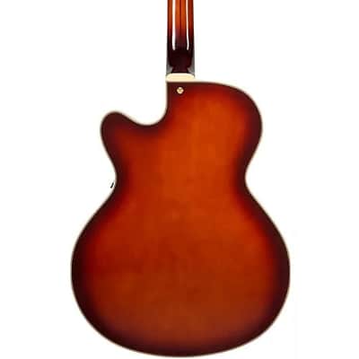D'Angelico Excel 16 Hollowbody Electric Guitar With Seymour Duncan DA-59 Humbucker Amaretto Burst image 9