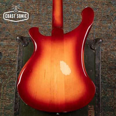 1991 Rickenbacker 4003 Bass w/ Bartolini TCT Preamp, Fireglo, Made in USA, with case image 8