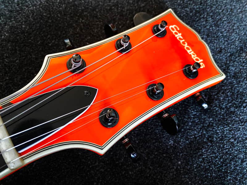 ESP Edwards E-LP-85CD Les Paul Custom - Orange - VERY GOOD
