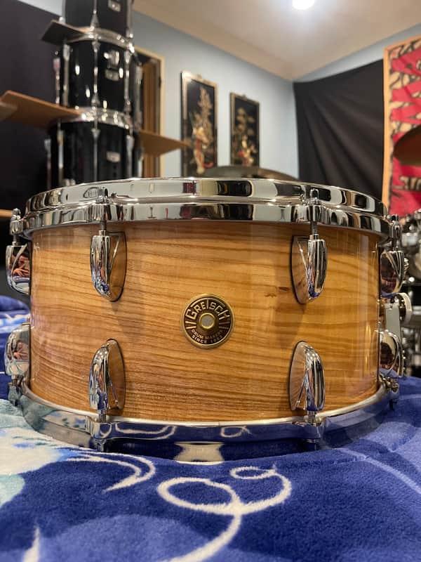 Gretsch GRGL0714S6NK140 140th Anniversary 7x14" Commemorative Snare Drum 2023 - Figured Ash image 1