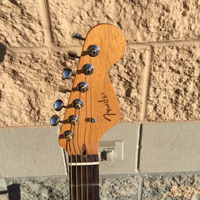 Fender Highway Series Dreadnought Mahogany Top Natural w/Bag image 4