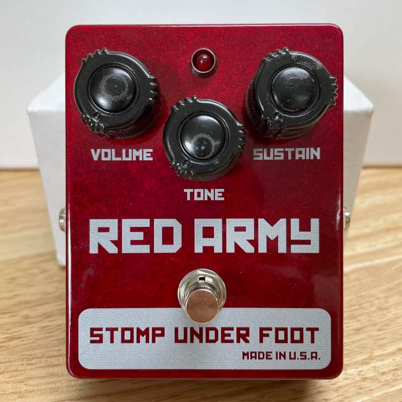 Stomp Under Foot Red Army Russian Muff Fuzz Pedal Comparable to Civil War image 1
