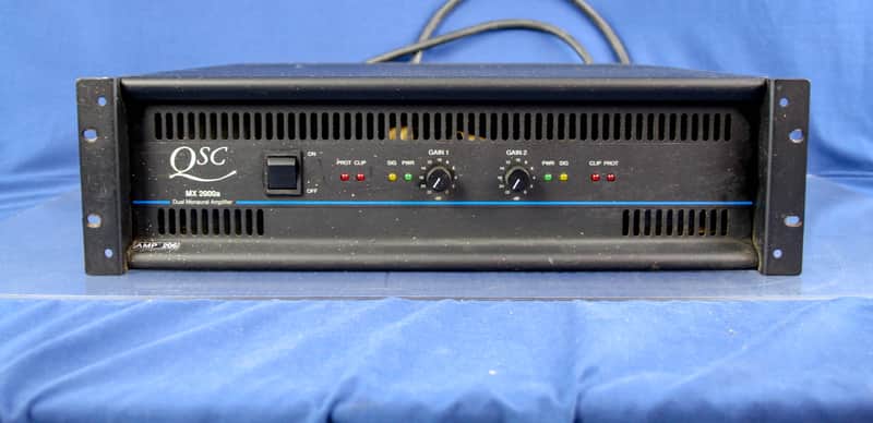QSC MX2000A 650 Watt 2-Channel Professional Dual Monaural Power