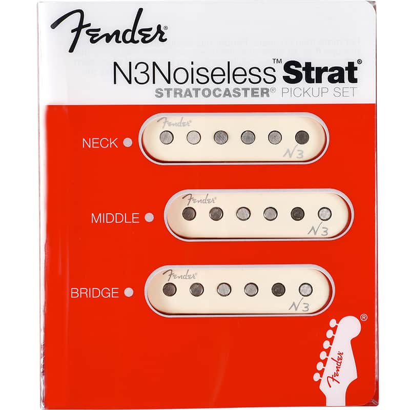 Fender N3 Noiseless Strat Pickups Set (3 Pickups) | Reverb