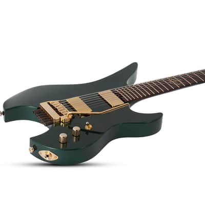 Schecter Synyster Gates Custom-7 TR Signature Headless - Oak Green Metallic image 4