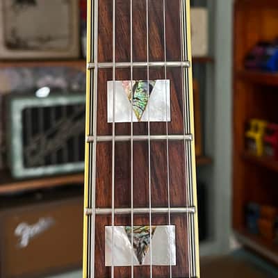 2005 Epiphone Sheraton II Korea Natural Semi-Hollow Electric Guitar w/Vintage Gibson Case image 11