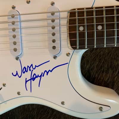 Fender Squier Stratocaster signed by Warren Haynes White image 1