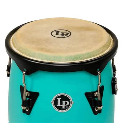 LP Discovery II Ultralight Conga Set 10" & 11" w/Stand Sea Foam image 2