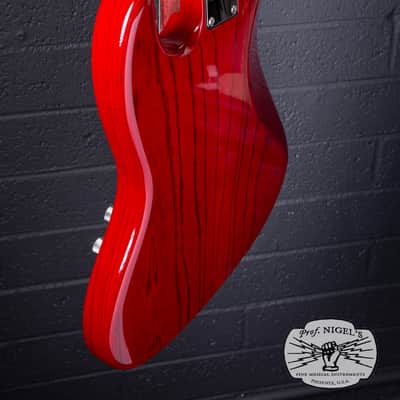 Momose MJ2-PH Jazz Bass – Purpleheart Neck – Burner Ash MIJ image 8