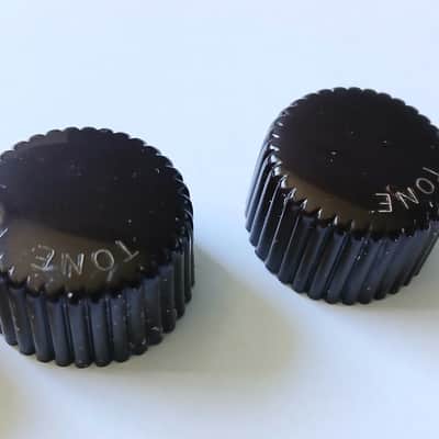 1960's Harmony / Silvertone Dark Brown Cupcake Guitar Knobs - Complete Set Of 4 image 6
