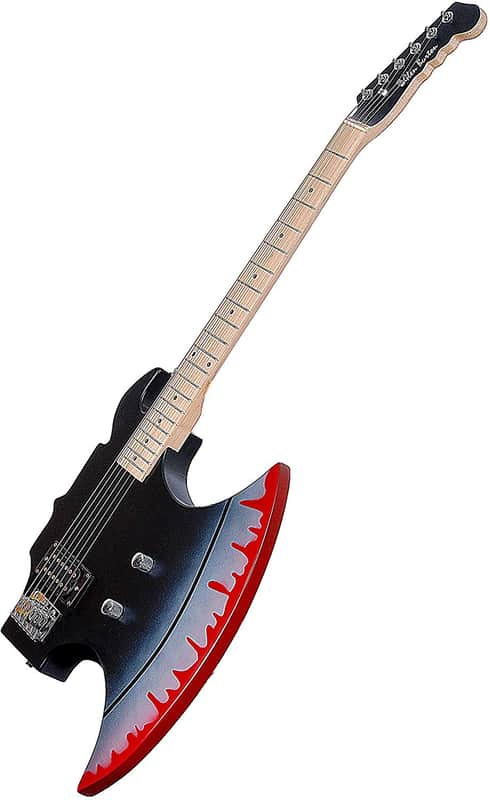 Glen Burton AXE Electric Guitar 6 String With FREE Carrying Bag GE2011 Black image 1